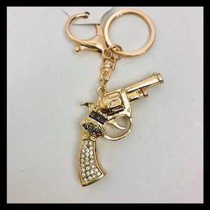 Colt 45 Crystal Studded Key Chain or Purse Fob